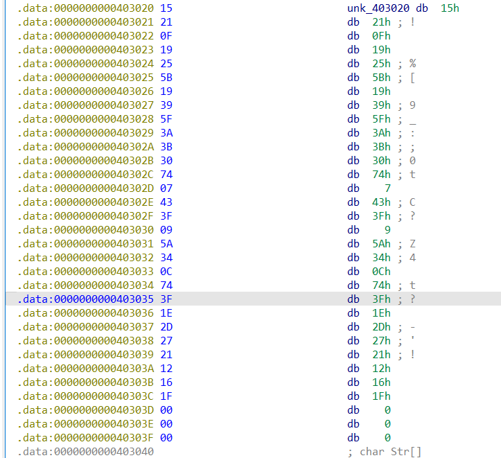 unk_403020展开的数组